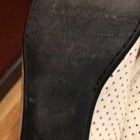 Stuart Weitzman White Loafers - Picture 4 of 6